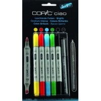 Set 5 Copic Ciao Couleurs vives et 1 Multiliner