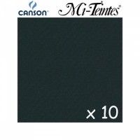 CANSON Mi-Teintes Noir A4 10F 160g