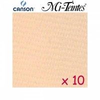 CANSON Mi-Teintes Rose Muraille A4 10F 160g
