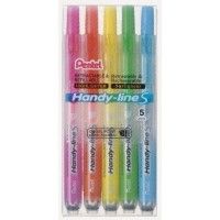 Set de 5 Pentel Surligneur Handy-Line S 