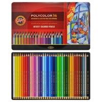 Boite 36 crayons de couleurs Polycolor