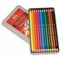 Boite 12 crayons de couleurs Polycolor