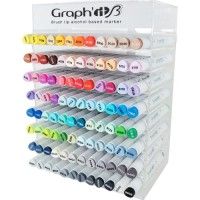 Coffret cadeau 96 marqueurs Graph It Brush avec meuble de rangement