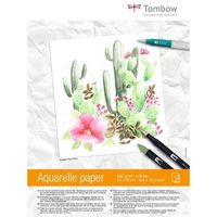 Bloc Papier Aquarelle TOMBOW 24x32cm 300g 15f