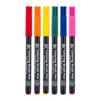Koi Coloring Brush Pen set 6 - Bright Colours