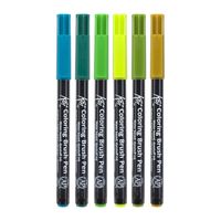 Koi Coloring Brush Pen set 6 - Botanical
