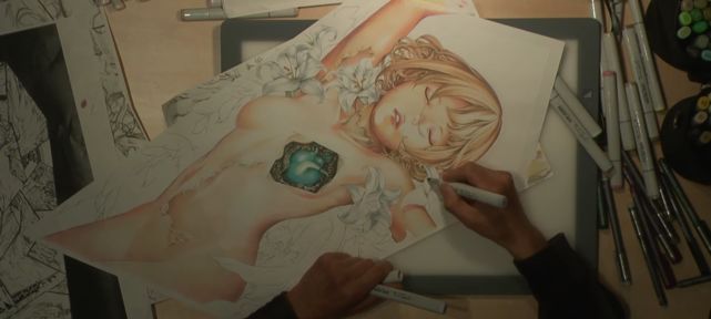 video-coloriage-copic-par-takeshi-obata-partie-2