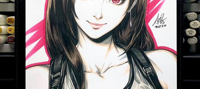 video-dessin-tifa-final-fantasy-7-par-artgerm