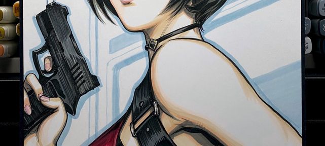 video-dessin-ada-wong-resident-evil-2-remake-par-a