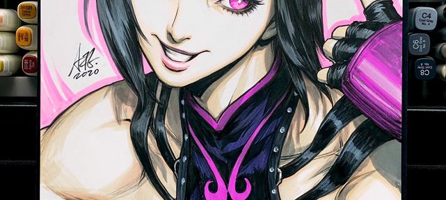video-dessin-juri-han-street-fighter-par-artgerm