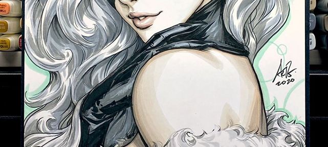 video-dessin-black-cat-marvel-par-artgerm
