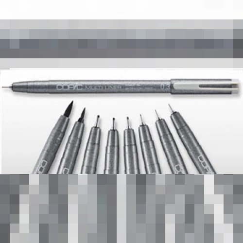 Copic Multiliner stylo fin, noir, 0.05 mm