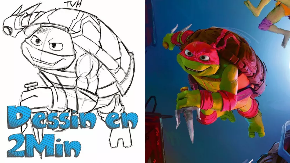 dessin-en-2-min-raphael-tortues-ninja